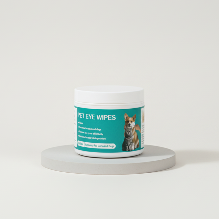 Gentle Pet Eye Wipes: Tear Stain Remover for Dogs & Cats