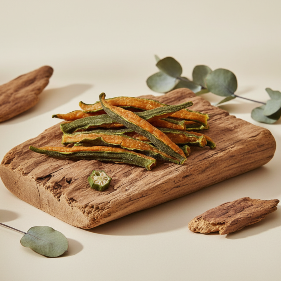 Okra stuffed chicken - Digestive Treat – 100% Natural, No Additives