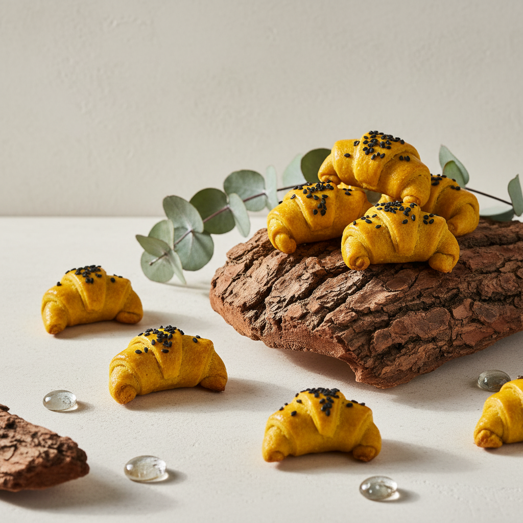 Mini Croissant for Dogs & Cats - Chicken, Goat Milk & Pumpkin Treats