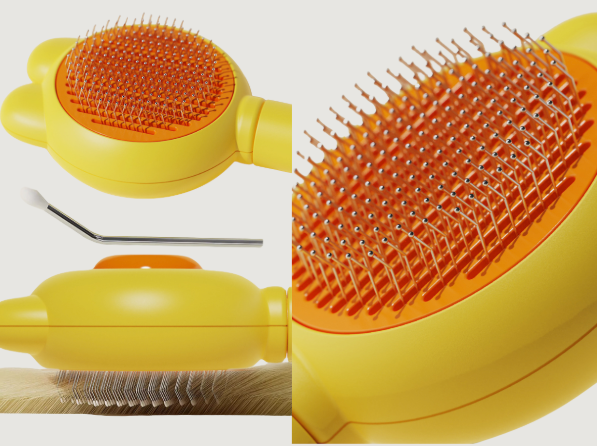 Self-Cleaning Pet Grooming Hair Brush