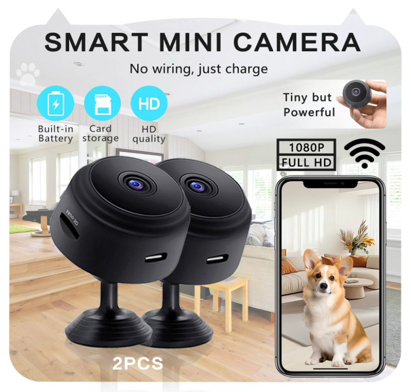 Smart Mini Camera - 2 pack