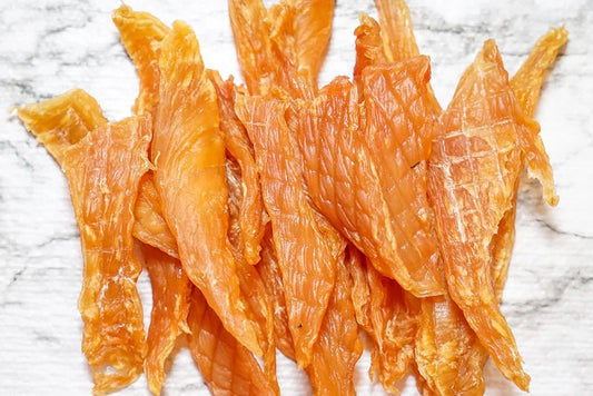 Premium Chicken Breast Jerky for Dogs & Cats – All-Natural, High-Protein, Low-Fat Dog Treats