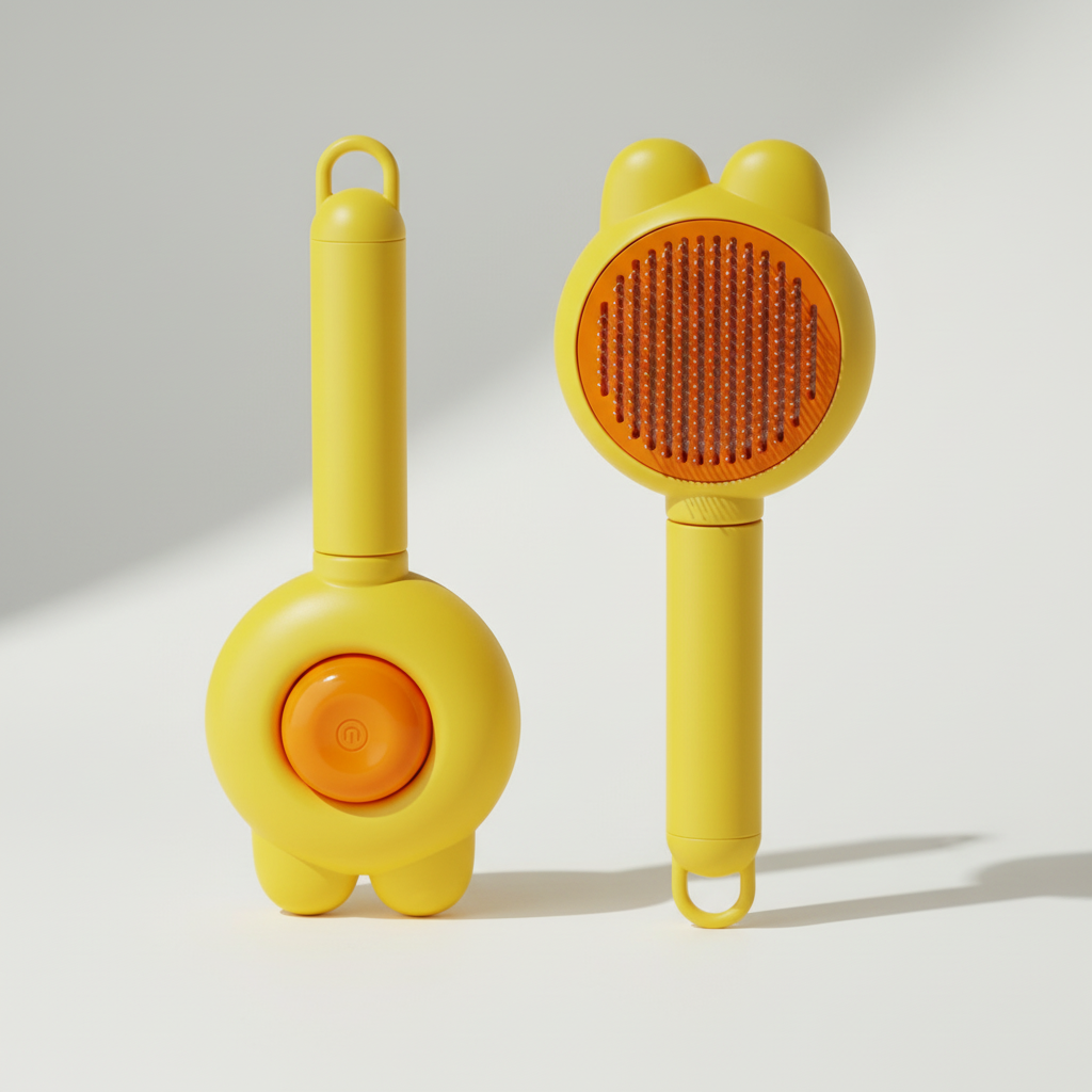 Self-Cleaning Pet Grooming Hair Brush