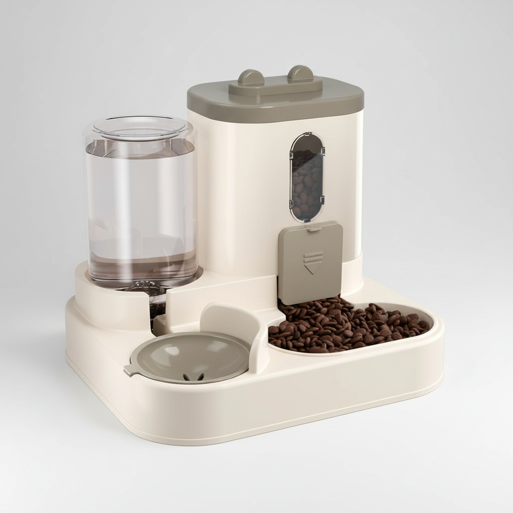 2-in-1 Automatic Cat Feeder & Water Dispenser