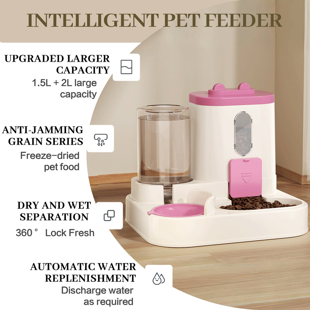 2-in-1 Automatic Cat Feeder & Water Dispenser
