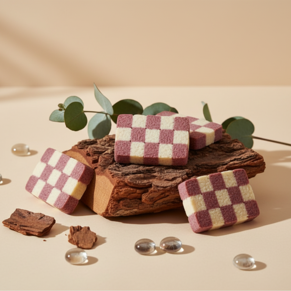 Checkerboard Pet Cookies - Blueberry and Chicken