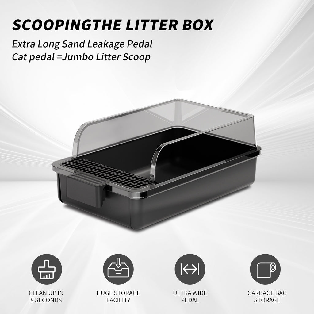 Scooping Cat Litter Box
