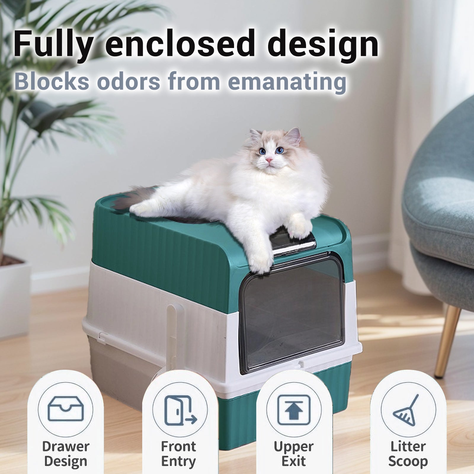Cube Cat Litter Box