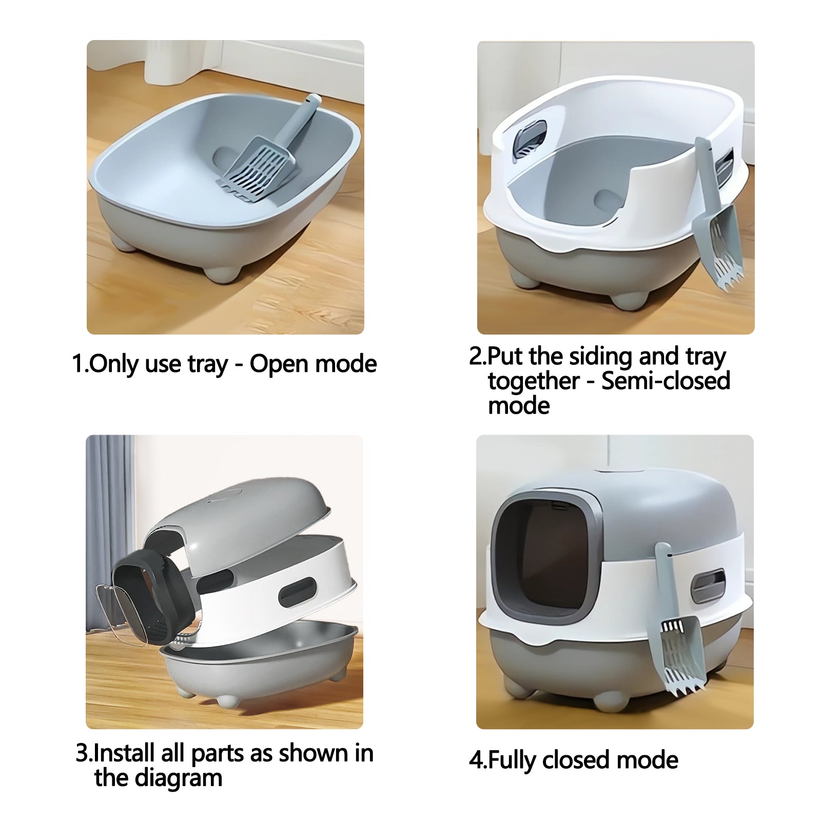 SpaceShip Cat Litter Box