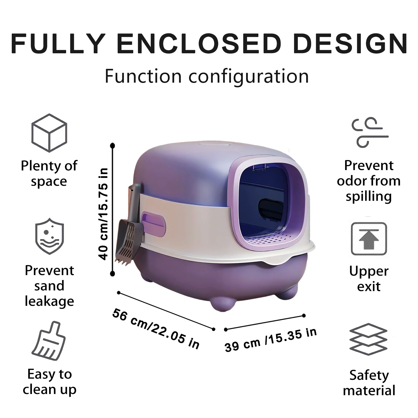 SpaceShip Cat Litter Box