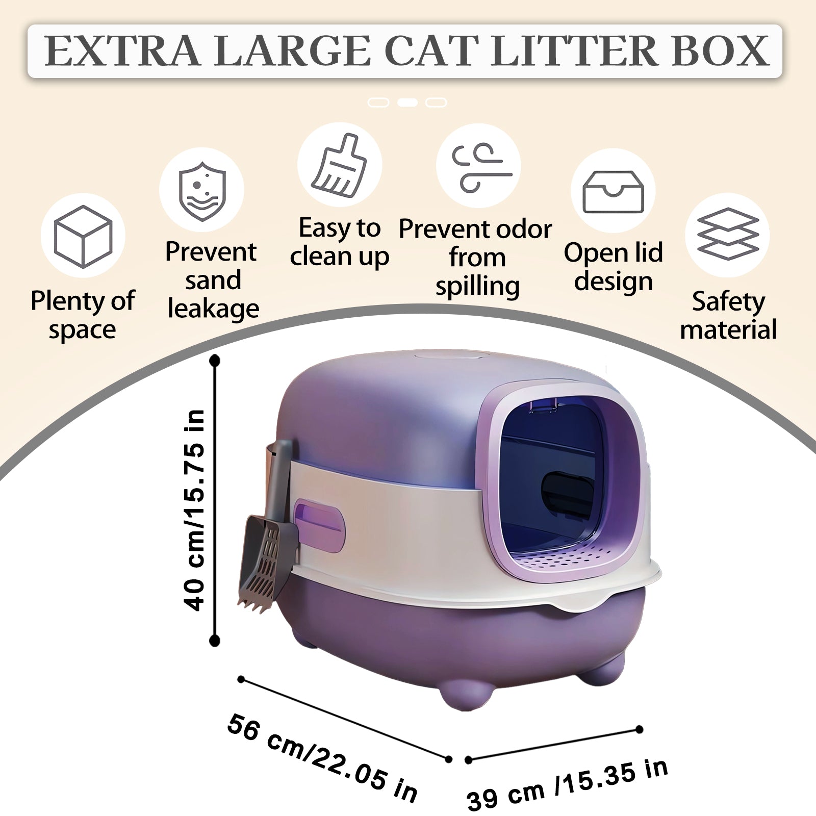SpaceShip Cat Litter Box