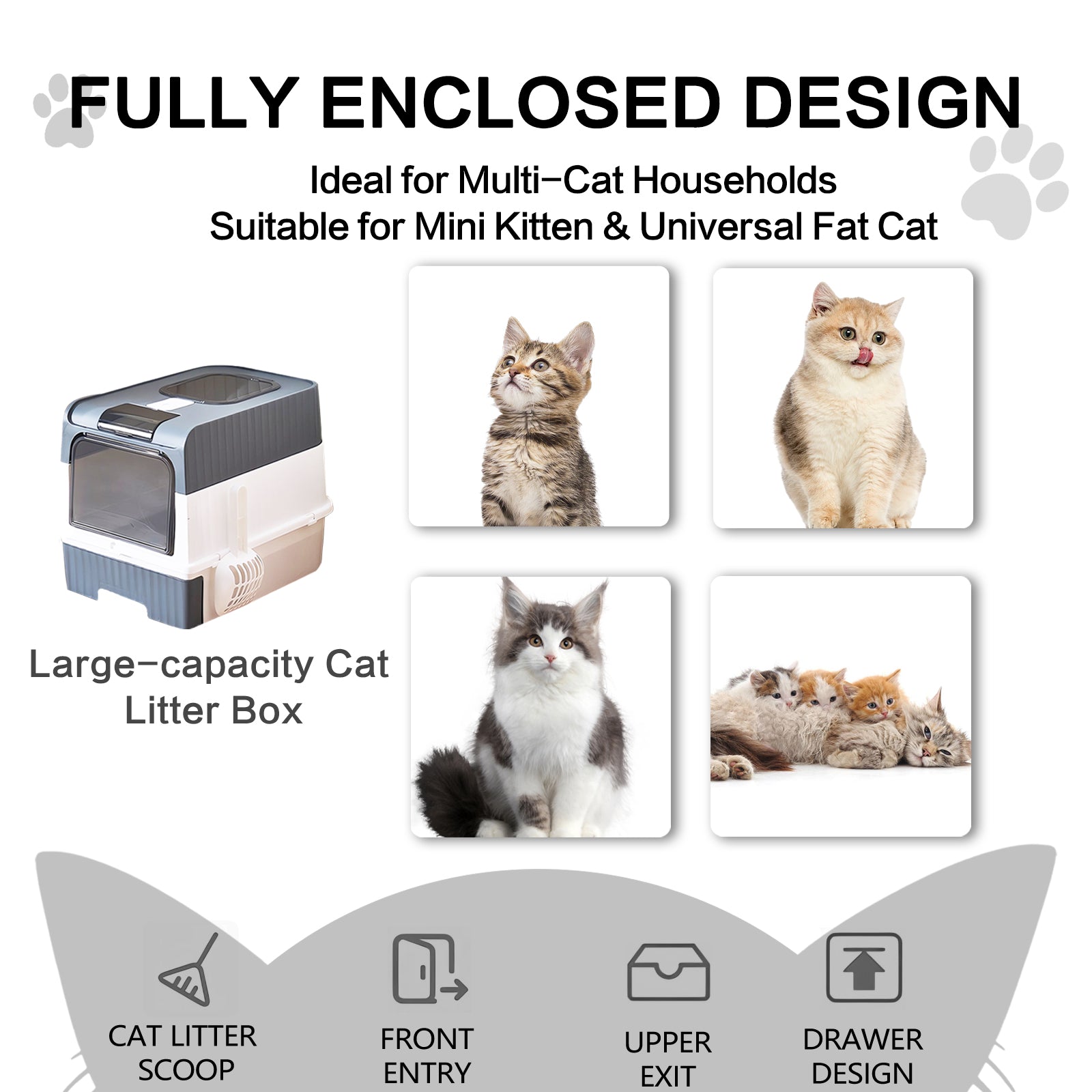 Cube Cat Litter Box
