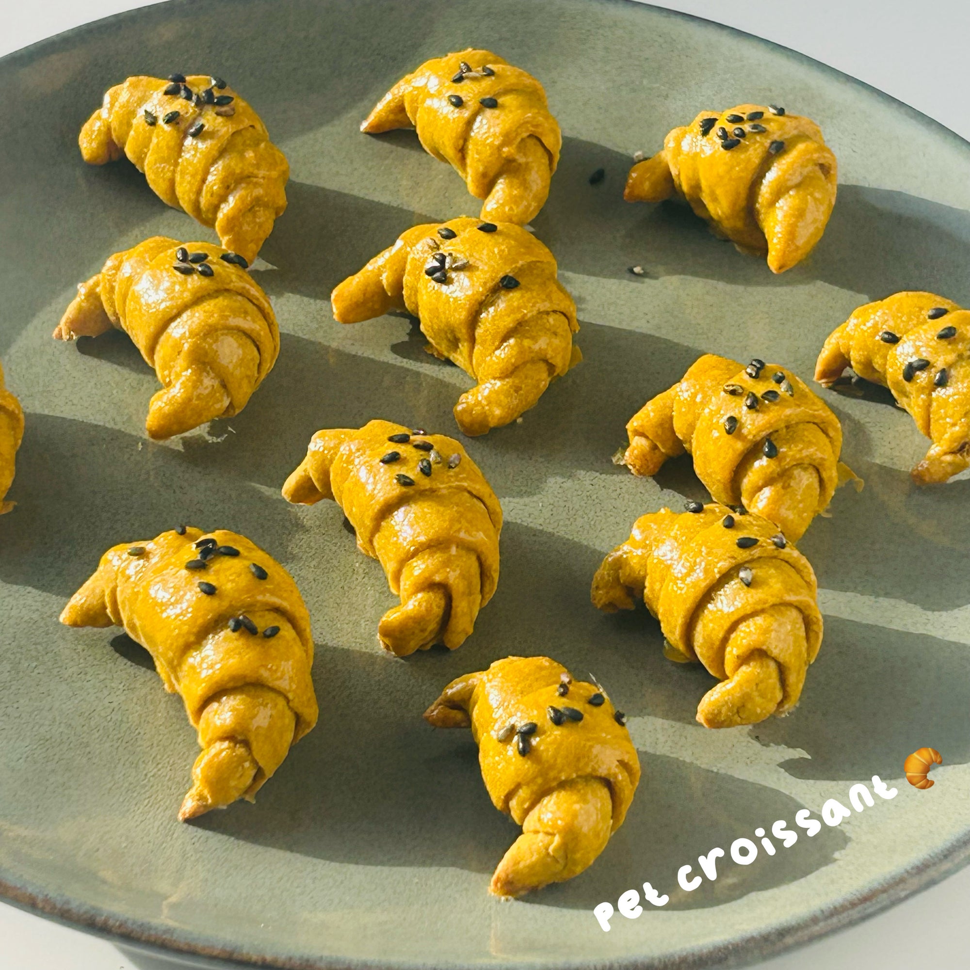 Mini Croissant for Dogs & Cats - Chicken, Goat Milk & Pumpkin Treats