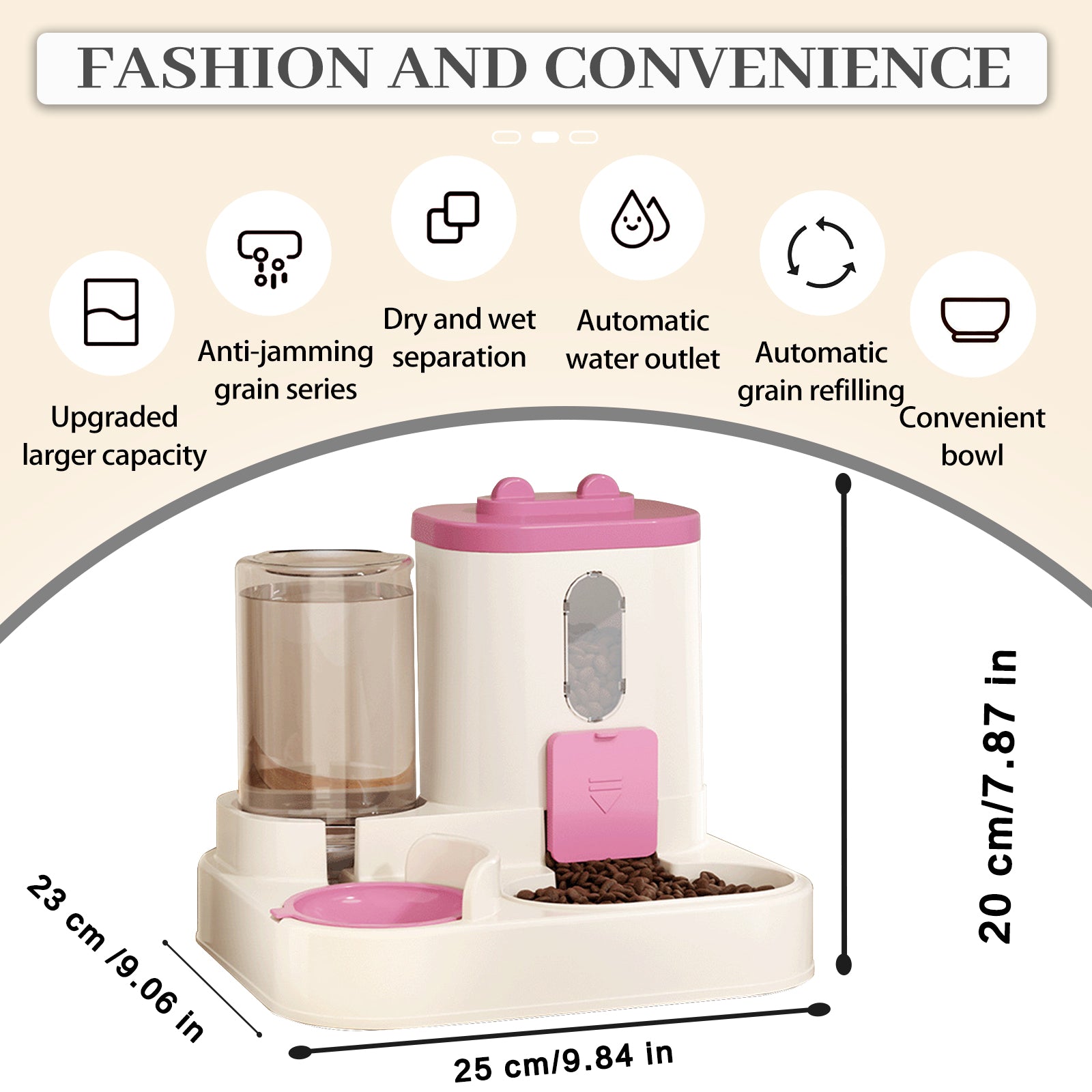 2-in-1 Automatic Cat Feeder & Water Dispenser
