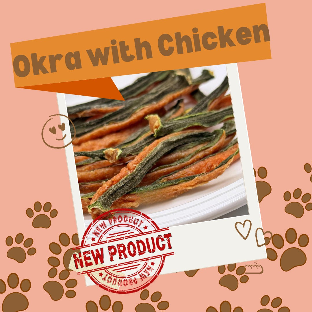 Okra stuffed chicken - Digestive Treat – 100% Natural, No Additives