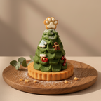 Holiday Pet Cake – Christmas Tree Treat for Dogs & Cats with Paw Cookie Topper